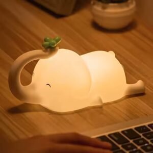 3D Silicon Elephant Night Lamp