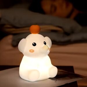 Cute Orange Elephant Night Light